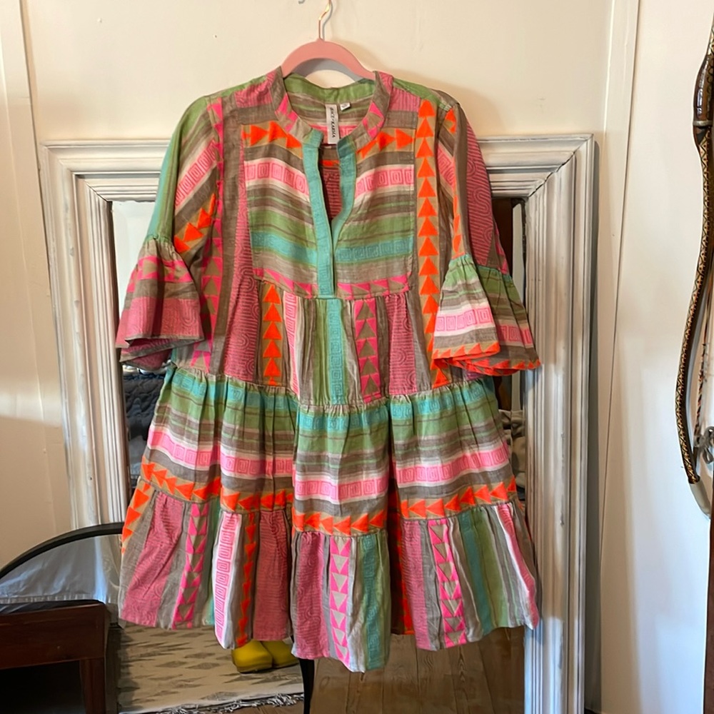 Boho embroidered dress